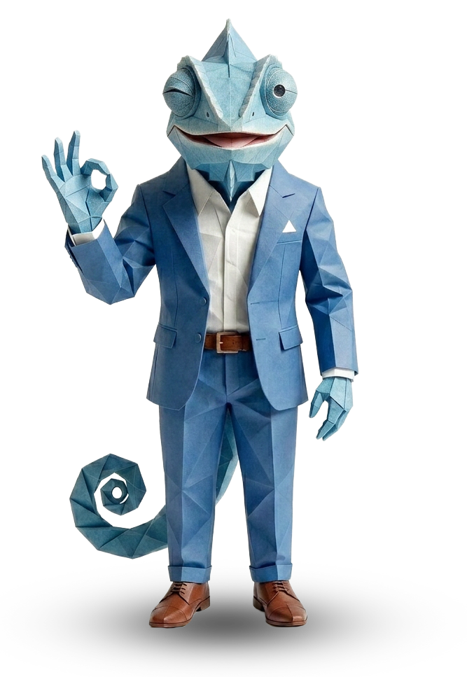 Mascotte caméléon FPA 360
